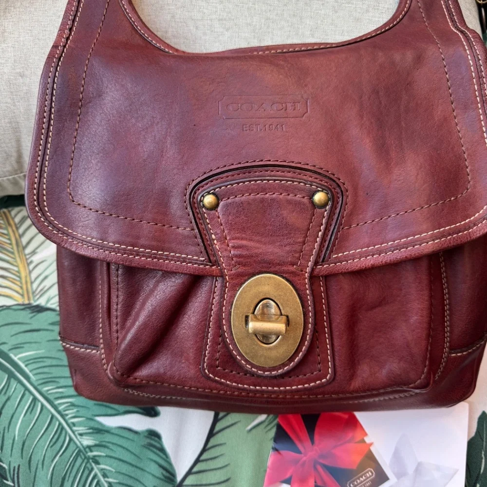 Coach 65th Anniversary Legacy Leather Whiskey Hippie Crossbody Bag 10325 - Picture 3 of 15